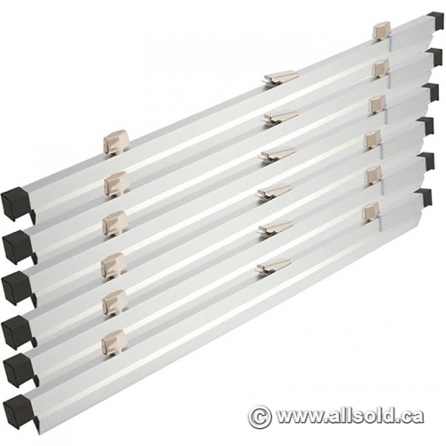 Set of 6 Flat File / Map Storage Rack Document Hanging Clamps Allsold